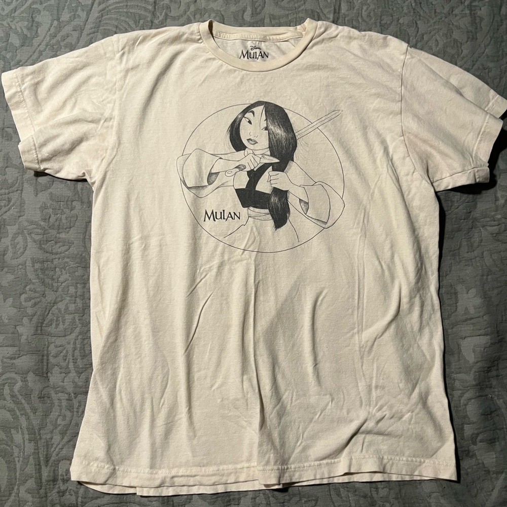Disney Mulan Cream Cotton Tee